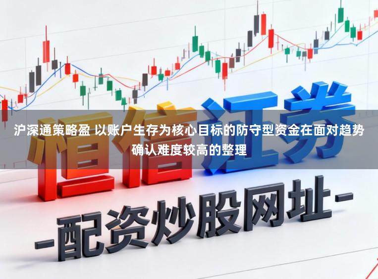 沪深通策略盈 以账户生存为核心目标的防守型资金在面对趋势确认难度较高的整理